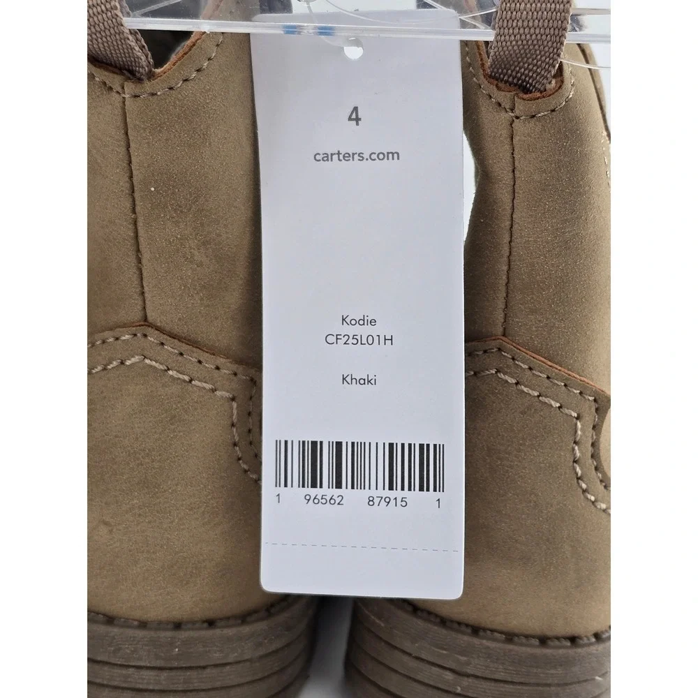 Carter's Ankle Boots Toddler Girls Size 4 Khaki Brown Taupe Variety Pack - NEW